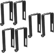 Zerodeko 3sets Metal Cubicle Hooks Adjustable Partition Hangers Home Storage Hooks Easy to Use Perfect for Coats Bags 2pcs*3