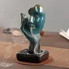 Backflow Incense Burner Ceramic Incense Holder for Fireplace Bedroom Office