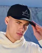 [Lucid] Lucid Men's Trifecta Snapback Cap in Black One Size Black