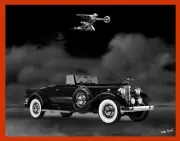 1934 Packard Car Mouse Pad Desktop Computer Supplies 7 3/4 x 9"
