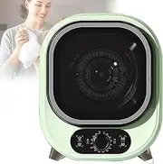 Portable Condenser Tumble Dryer 0-200 minutes Hot cold air 3D drying 5kg Vented Tumble Dryer, Compact, Mini Spin Dryer, 0.8kg Load Capacity Small Tumble Dryer,Green