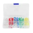 200Pcs 3mm 5mm Red Yellow White Green Blue Assortment Emitting LED Diodes Kit AU