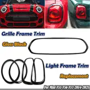 Grille Frame + Front & Rear Fog Light Cover Trim For Mini Cooper S F55 F56 F57 (for: Mini)