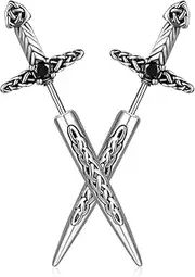 [Generic] Sword Stud Stud Earrings for MenTitanium steel Sword Cross Earrings Jewelry