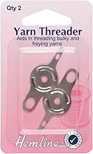 Hemline H235 Metal Long Eye Needle Threaders 2pk for Tapestry/Crewel Needles