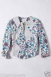 NEW Anthropologie Petal Patchwork Blazer Jacket by Elevenses Size 10