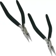 2 Chain Nose Pliers 6 1/2" Plier Hobby Craft Jewelers Jewelry Repair Tools
