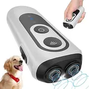 Dog Bark Deterrent Devices, Anti Barking Device for Dogs Indoor Outdoor, Rechargeable Ultrasonic Dog Bark Control Devices 50FT with Flashlight, Dog Barking Silencer Dog Training