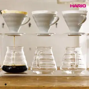 【HARIO】V60雲朵80咖啡 03玻璃分享壺-透明 800ml(分享壺 咖啡壺 玻璃壺 雲朵壺)