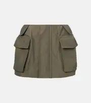 [Sacai] Sacai Cotton-blend shorts AU 10 green