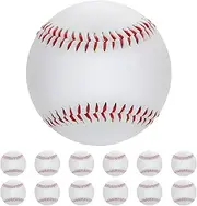 Soft Baseballs 12 Pack, Tball Balls 9 Inch for Kids Youth, Teeball Safety Baseball for Catching, Throwing, Pitching, Hitting, Batting Practice