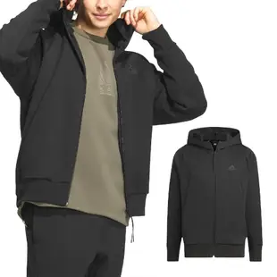 adidas 愛迪達 外套 ZNE COLD.RDY Jacket 男款 黑 灰 連帽外套 拉鍊口袋 保暖 IQ1377