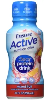 Ensure Active Clear Protein Nutrition Drink, Mixed Fruit 4x10 Fl Oz 070074624815