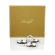 Christofle Vertigo Small 3-Part Silver Appetizer Dish