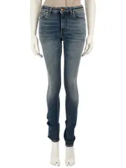 Blue Stone Washed Skinny Jeans