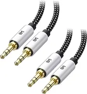 Cable Matters 2-Pack 3.5mm Audio Cable - 3ft, (3.5mm Auxiliary/Aux Cord, Male to Male 3.5 mm Audio Cable, Headphone Cord) - 3 Feet / 0.9 Meters