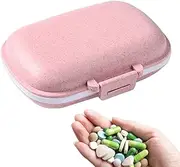 Pill Box Container - Medicine Organizer with Compartments | Portable Medicine Storage, Pocket Pill Box for Pills, Purse, Cod Liver Oil, Supplements