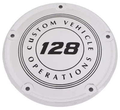 CE Chrome Billet 128 Circle Derby Cover for Harley Fat Bob 107 19
