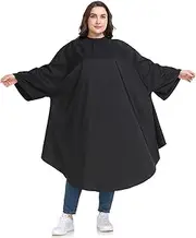 Professional Salon Cape with Sleeves - Large & Long Hair Cutting Cape, Soft & Light Haircut Capes for Both Men and Women