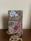 COACH KEITH HARING NORTH/SOUTH PHONE CROSSBODY SIGNATURE CANVAS PATCHES F39955