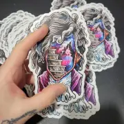 Cosmic Violet Pop-Star Portal sticker