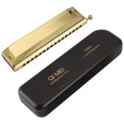 5X( Chromatic Harmonica 16 Hole 64 Tone Mouth Organ Instrumentos Key of7803