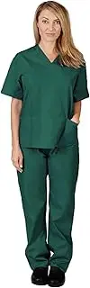 [Natural Uniforms] Women's Scrub Set - Medical Scrub Top and Pant