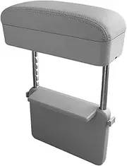 Universal Car Armrest Box Elbow Support Adjustable Car Center Console Arm Rest Car Styling Auto Seat Gap Organizer Arm Rest Box(1 set Gray)