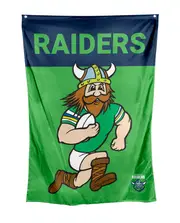 Canberra Raiders NRL Retro Mascot Design Wall Flag Banner