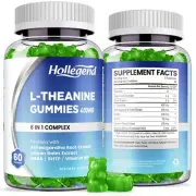 HOLLEGEND L-Theanine Gummies l'theanine 400mg with Ashwagandha GABA 5HTPL-The...