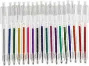 Parliky 18pcs Vibrant Gel Highlighter Pen Fine Tip Marking Pens for Journaling Drawing and Office Supplies Smooth Ink Flow and Multipurpose Use