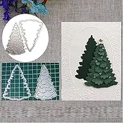 Christmas Tree Metal Die Cuts,Merry Christmas Tree Snow Cutting Dies Cut Stencils for DIY Embossing Photo Decorative Paper Dies Scrapbooking Card Making