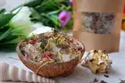 Dead sea salt with herbs Aphrodisiac bath Soak With Dried Flowers herbal spa