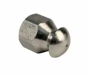 Erie Tools Button Nose 1/4" Sewer Jetter Nozzles 8.0 Orifice