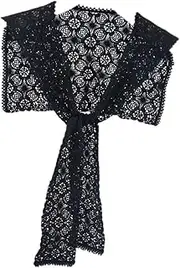 [DEARMAMY] Spring Summer Sun Block Cape Lace Scarf Knotted Cloak Versatile Summer Accessories for Stylish Sun Protection Warmth