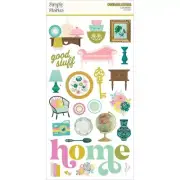 Simple Stories ~ FLEA MARKET ~ Chipboard Stickers