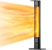 Patio Heater, Portable Outdoor Heater, 1200W, 3S Instant Heating, Infrared Heate