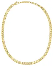 14K Italian Gold Cuban Chain Choker Necklace