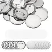 Blank Button Badge Parts, DIY Crafts Arts Supplies for Presents (200 PCS)