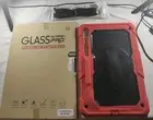 360° Red Rotating Case Samsung Galaxy Tab S9 Plus 12.4-Inch w/ Screen Protector