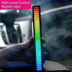 2Pcs 5V USB RGB Activated Music Rhythm Lamp Bar Sound Control LED Lights AU