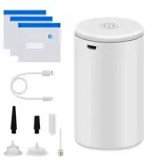 Mini Electric Air Pump USB Rechargable Vacuum Sealers with 3 Food Storage Bags