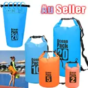 2L 5L 10L 20L Waterproof Storage Backpack Kayak Dry Sack Boat Carry Bag Pouch