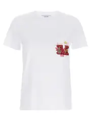[Max Mara] Max Mara-Nunzio T Shirt Bianco-Donna XS
