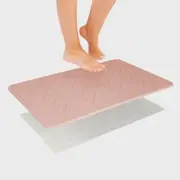 Algodon Dri Stone Bath Mat 39 x 60cm Blush