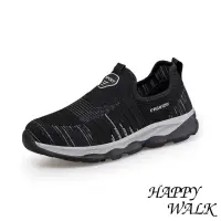 在飛比找momo購物網優惠-【HAPPY WALK】網面運動鞋 輕量運動鞋/透氣網面彈力