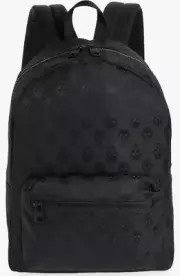 New Alexander McQueen Fabric Skull Jacquard Backpack One Size, BLACK - $990