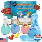Kids Bath Bombs Powder with 12 Mini Toy Ducks Inside – Bubble Potions for Kid