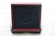 WOOD COIN PRESENTATION STORAGE BOX MAHOGANY CHALLENGE COIN HOLDER - DISPLAY