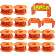 Trimmer Spool Line 15 Pack Replacement 0.065 inch String Trimmer Refills